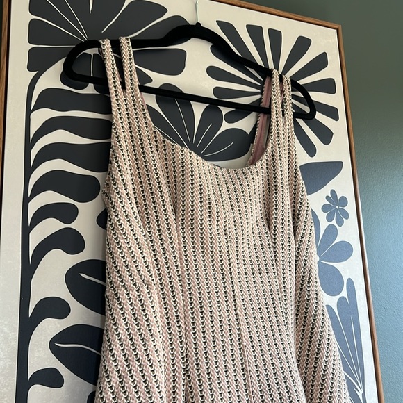 NWT Anthropologie Maeve Retro Criss-Cross back A-Line Mini dress Stretch M - Picture 2 of 7